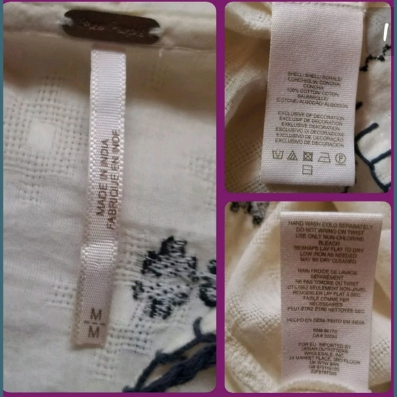 🥰SOLD🌈 free People Playa Del Rey Embroidered top - Picture 8 of 8